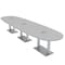 Skutchi Designs 45 in W, 165.75 in L, 29 in H, Engineered Wood Top, Grey HAR-BOVL-46X168-DOU-ELEC-XD01 - alternate 1